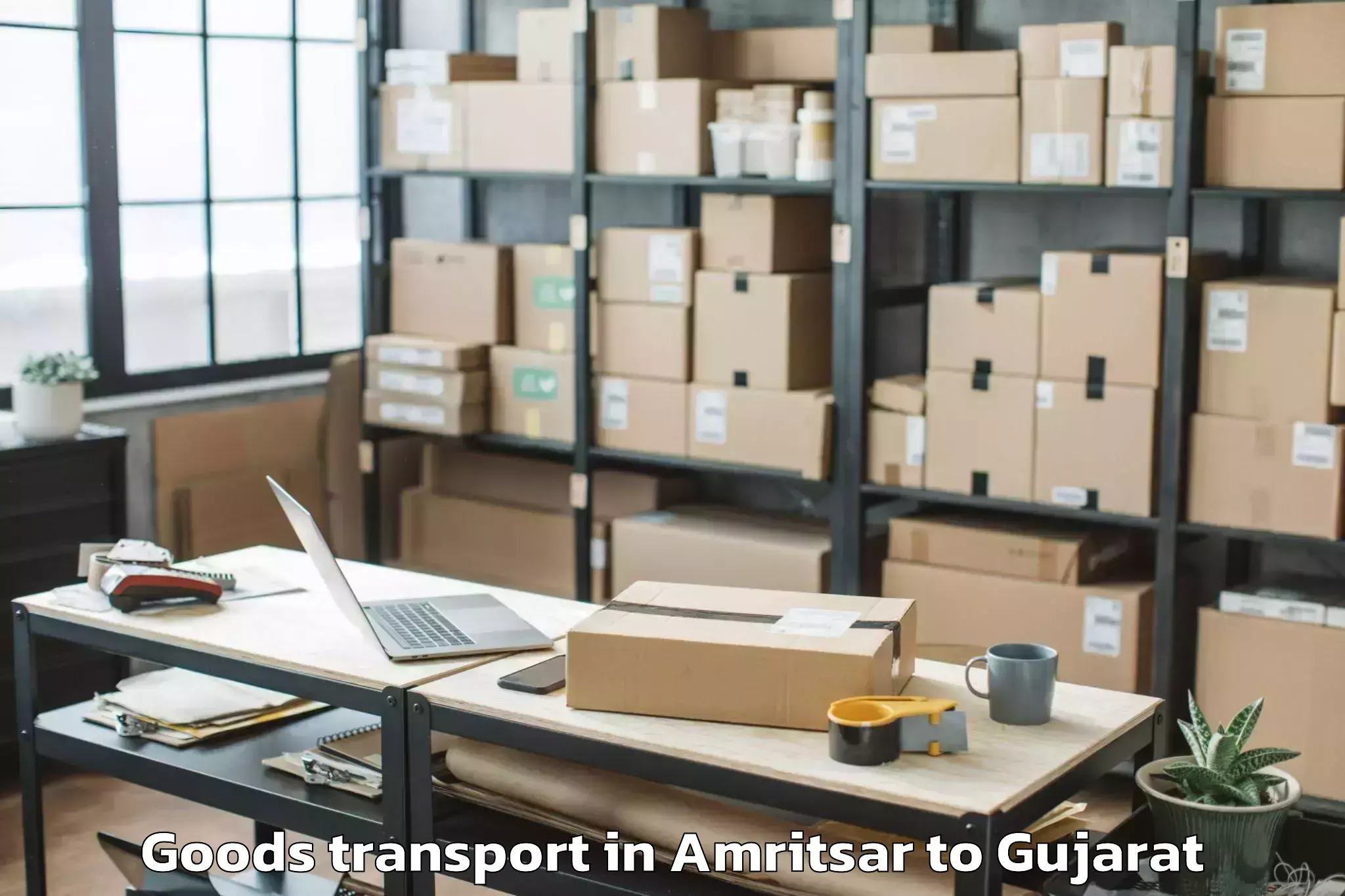 Discover Amritsar to Valabhipur Goods Transport